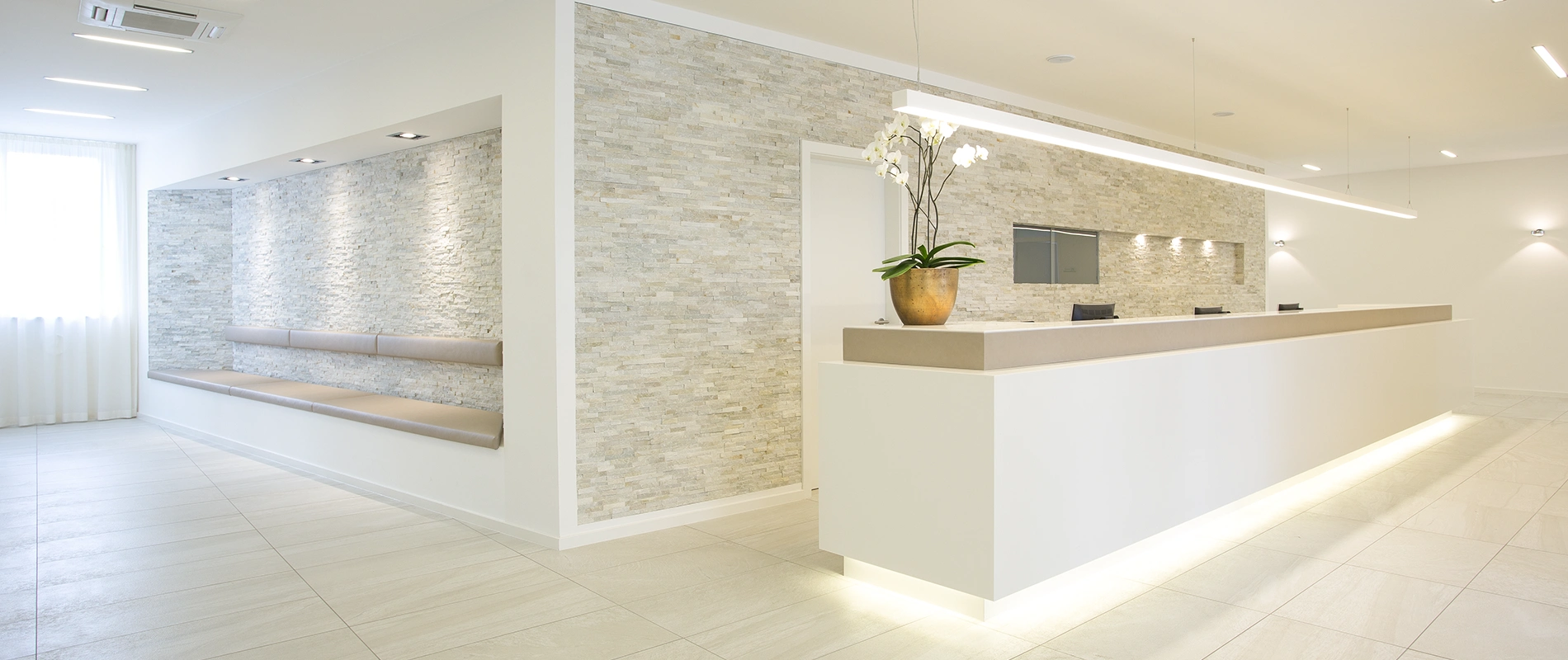 Aufnahme des Empfangsbereichs