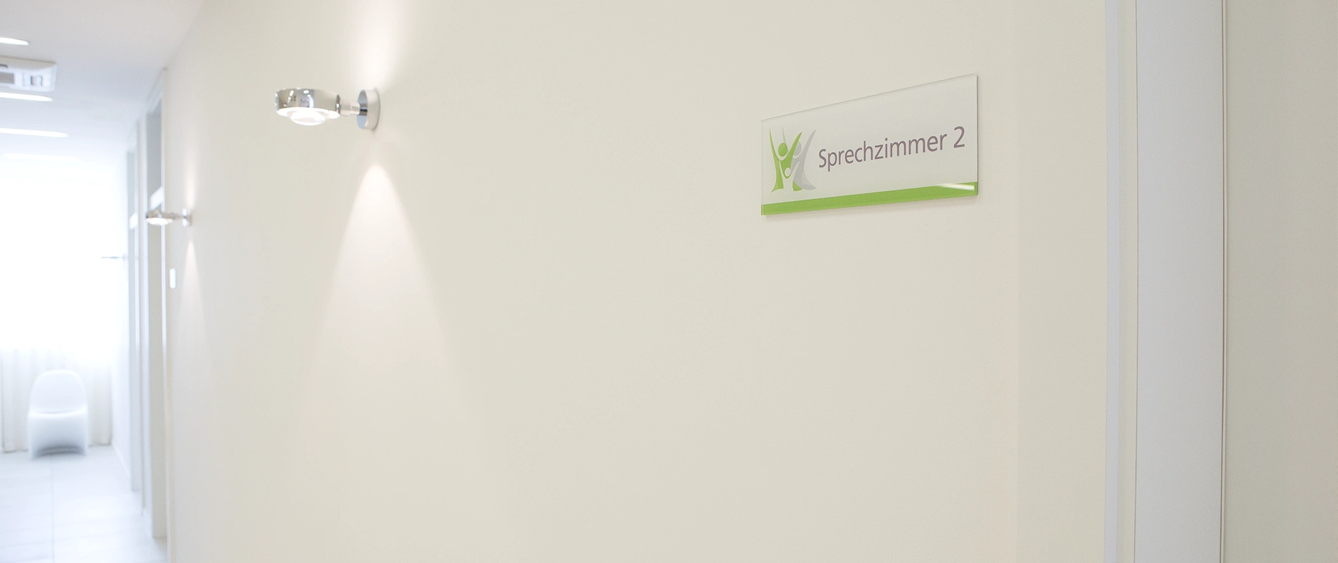 Aufnahme des Praxisflurs