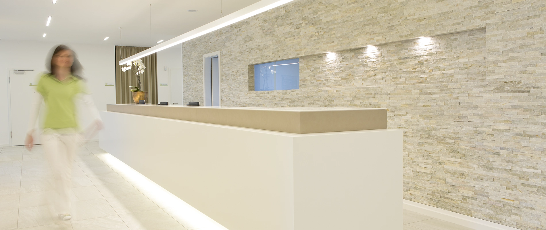 Aufnahme des Empfangsbereichs